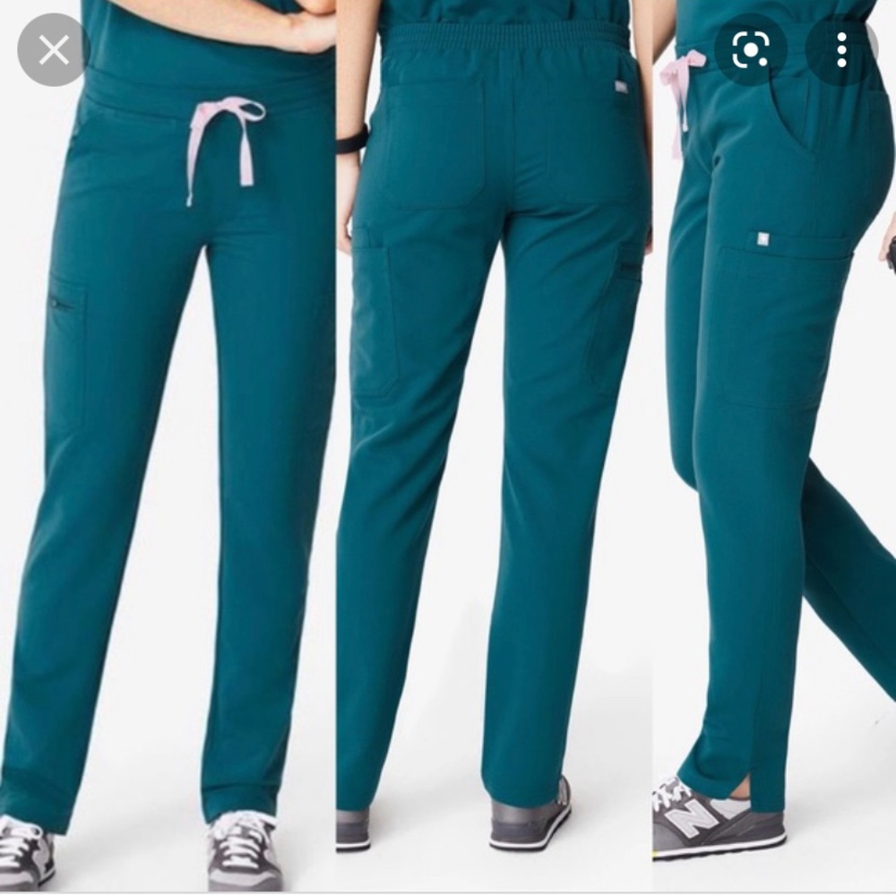 FIGS Yola Skinny Scrub Pant - Caribbean Blue - XXS Tall